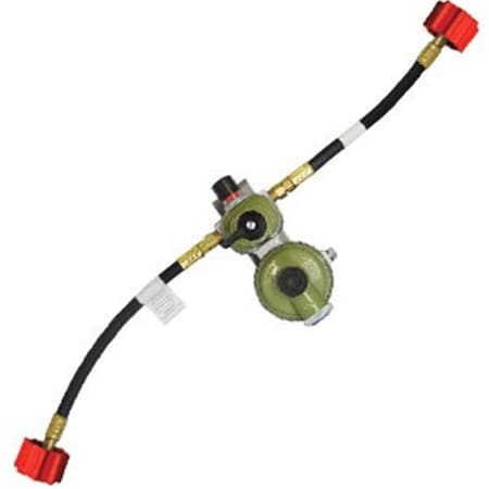 Defenseguard 24 ft. High Capacity Propane Regulator Pigtail with 2 HF DE3020698